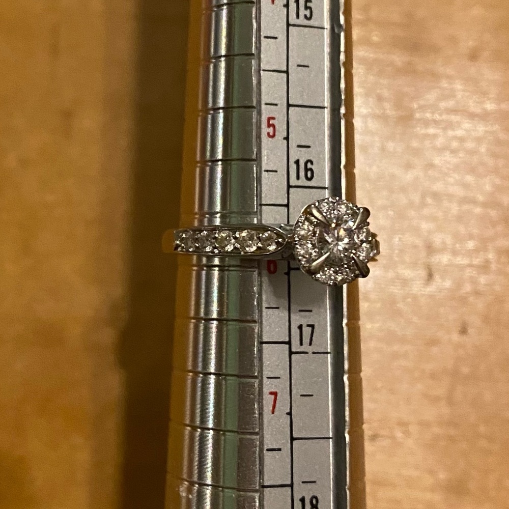 Helzberg 14KW 1/2 CTW Diamond Ring, Engagement Wedding, Bridal - Picture 4 of 17